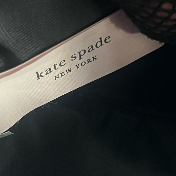 Kate Spade Black Cosmetic Bag with Floral Accents clutch
